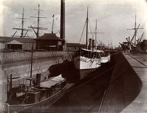 Chantier naval de Bombay, Inde - Unknown photographer