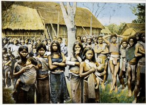 Femmes et filles du pays des Monis, Annam, v. 1895, "Autour du monde", fin du 19e siècle - Unknown photographer