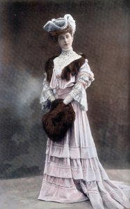 Comédienne française Gabrielle Dorziat (1880-1979) photo par Reutlinger du journal français "Le Théâtre" septembre 1905