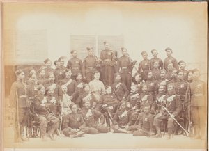 Sous-officiers et fusiliers Gurkha du 4e régiment Gurkha (fusiliers) - Unknown photographer