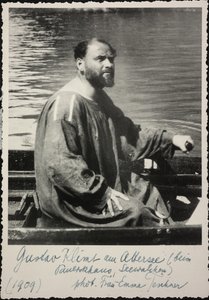 Gustav Klimt dans le canot