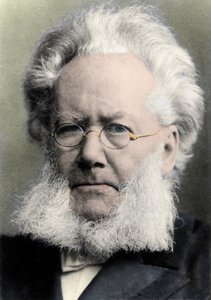 HENRIK IBSEN (1828-1906) poète et dramaturge norvégien - Portrait de Henrik (Henri) Johan Ibsen (1828-1906), dramaturge norvégien - Unknown photographer