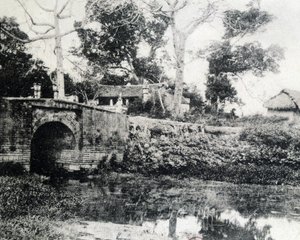 Hanoï, le Pont de Papier en 1883 - Unknown photographer