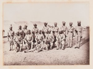 Officiers indiens du 28e régiment d