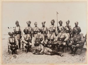 Officiers indiens du 9e Bengal Cavalry, 1885 - Unknown