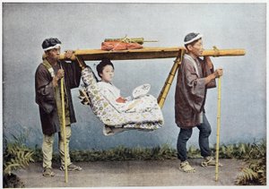 Chaise de voyage japonaise - Unknown photographer
