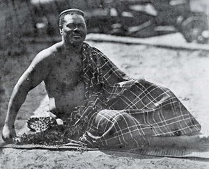 Le roi Cetshwayo en exil au Cap - Unknown photographer