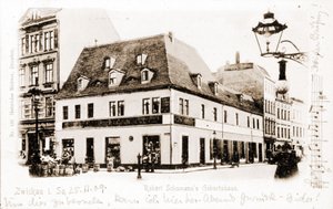 Maison de Robert Schumann (1810 - 1856) à Zwickau en Allemagne. - Unknown photographer