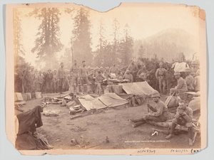 Mess des Northumberland Fusiliers pendant l