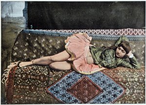 Persan dans un harem de Téhéran - photographie, fin 19e siècle