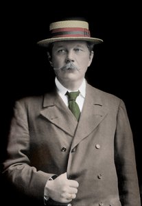 Portrait de Sir Arthur Conan Doyle (1859-1930), écrivain anglais, créateur du personnage de "Sherlock Holmes". - Unknown photographer