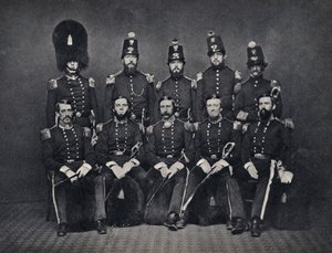 Portrait des Officiers de la Garde Nationale Belge