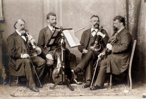 Portrait des membres du quatuor Joachim, vers 1900 - Unknown photographer