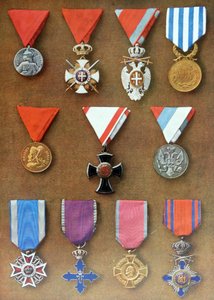 Médailles militaires serbes et roumaines - Unknown photographer