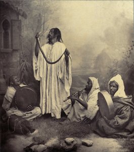Charmeurs de serpents à Tanger, Maroc - Unknown photographer