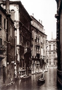 Le canal Grimani à Venise - photographie, fin du 19e siècle
