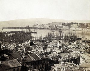 Le port de Gênes à la fin du 19ème siècle - Unknown photographer