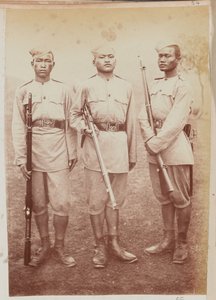 Trois soldats du 4e Régiment de Gurkha (Fusiliers) - Unknown photographer