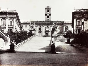 Vue du Campidoglio avec le Palazzo Senatorio, Rome