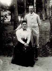 Vladimir Dmitrievich Nabokov (1870-1922) et Elena Ivanovna Rukavishnikova (1876-1939) - Unknown photographer
