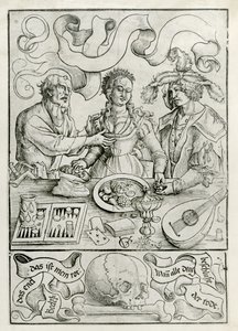 Amour mercenaire, vers 1511 (gravure sur bois) - Urs (1485 1528) Graf