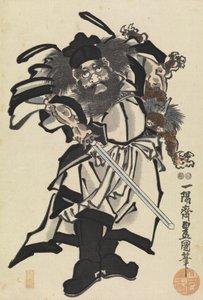 Shoki le dompteur de démons, c.1849-53 - Utagawa (1786 1865) Kunisada