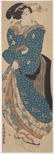 Femme debout - Utagawa (1786 1865) Kunisada