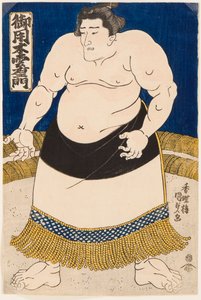 Portrait du lutteur de sumo Goyogi Kumoemon - Utagawa Kunisada