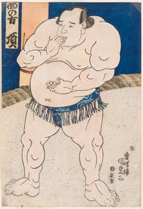 Portrait du lutteur de sumo Itadaki - Utagawa Kunisada