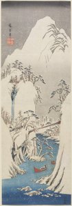 (Gorge de Kiso sous la neige), c. 1840-1842