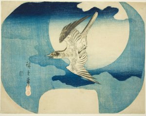 Un coucou contre la lune - Utagawa Hiroshige