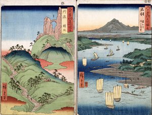 Paysage et paysage marin, deux vues de la série 