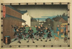 Acte 10 (Judanme), de la série "La vengeance des loyaux vassaux (Chushingura)" - Utagawa Hiroshige