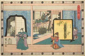 Acte 2 (Nidanme), de la série "La Vengeance des loyaux vassaux" - Utagawa Hiroshige