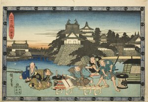 Acte 3, de la série "La Vengeance des Fidèles Retainers" - Utagawa Hiroshige