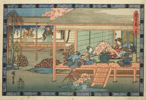 Acte 4 (Yondanme), de la série "La Vengeance des Fidèles Reteneurs (Chushingura)" - Utagawa Hiroshige