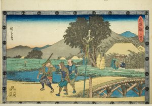 Acte 6, de la série "La vengeance des loyaux vassaux" - Utagawa Hiroshige