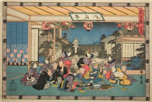Acte 7 (Shichidanme), de la série "La Vengeance des loyaux vassaux (Chushingura)" - Utagawa Hiroshige
