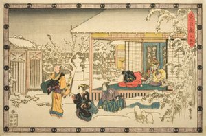 Acte 9, de la série "La Vengeance des Fidèles Reteneurs" - Utagawa Hiroshige