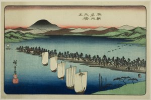 Amanohashidate, de la série "Lieux célèbres du Japon (Honcho meisho)" - Utagawa Hiroshige