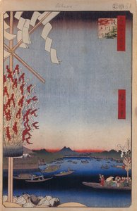 Rivière Asakusa, Rivière Miyato, Grande berge, Cent vues célèbres d