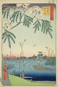 Rivière Ayase et Kanegafuchi, de la série "Cent vues célèbres d