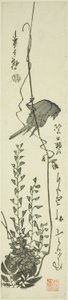 Canari et glycine - Utagawa Hiroshige