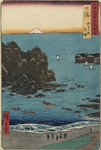 Plage de Cho_shi à la mer ouverte, province de Shimo_sa, août 1853