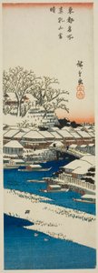 Beau temps après la neige à la colline de Matsuchi (Matsuchiyama no yukibare), de la série "Vues célèbres de la capitale de l