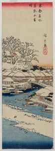 Temps clair après la neige à Matsuchiyama, de la série Lieux célèbres de la capitale orientale