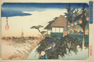 Ascension orientale vers le sanctuaire Kanda Myojin (Kanda Myojin higashizaka), de la série "Lieux célèbres de la capitale orientale (Toto meisho)"