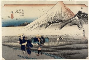 Fuji le matin, Hara, vers 1833