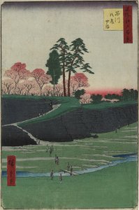 Colline de Gotenyama, Shinagawa, avril 1856
