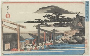 Terrain du sanctuaire de Shinmei à Shiba, 1832-1834